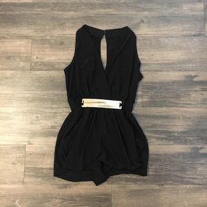 SOLD‼️ Deep V-Neck Black Romper